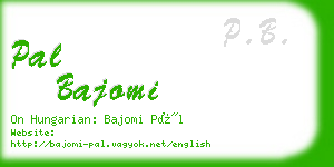 pal bajomi business card